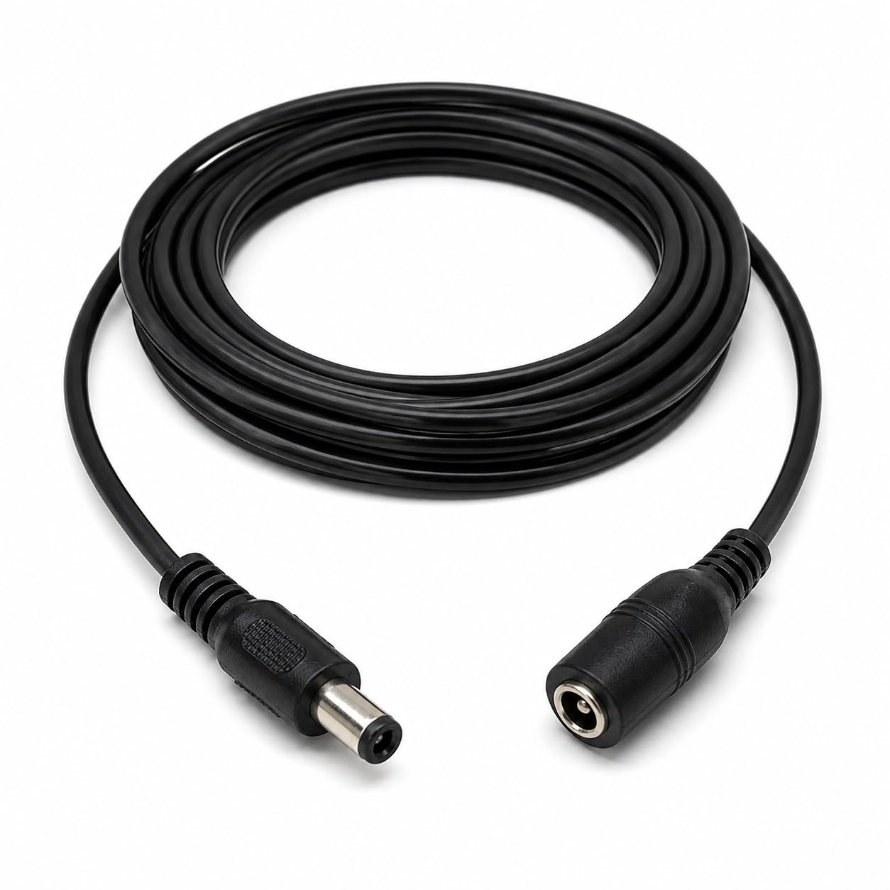 DRUT 2.5mm x 5.5mm Male to Female Power DC Connector Extension Cable Lead for CCTV Cameras, LED Lights