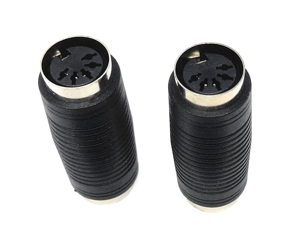 DRUT MIDI 5-Pin DIN Female to Female Coupler, MIDI Cable Joiner Adapter for Extending MIDI Connections, Gender Changer
