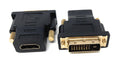 DVI-D 24+1 Male to HDMI Female Adapter – Dual Link Converter Joiner with Gold-Plated Connectors for HD Video Display