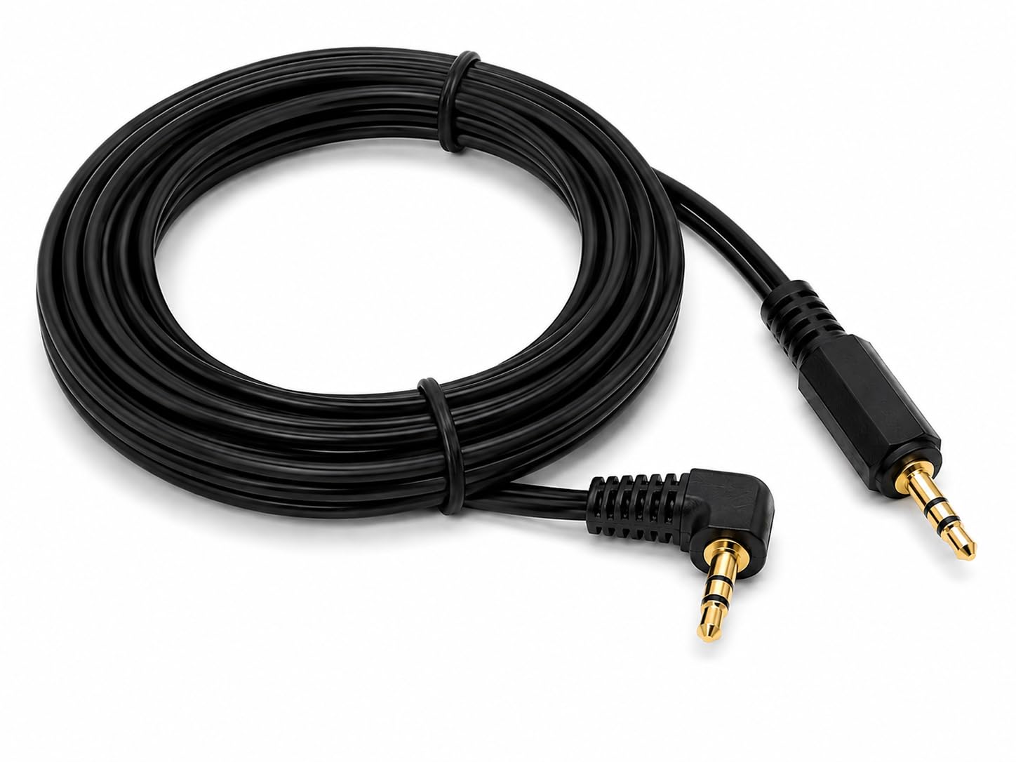 DRUT 3.5mm Right Angle Male Jack to Jack Stereo AUX Audio Lead Cable