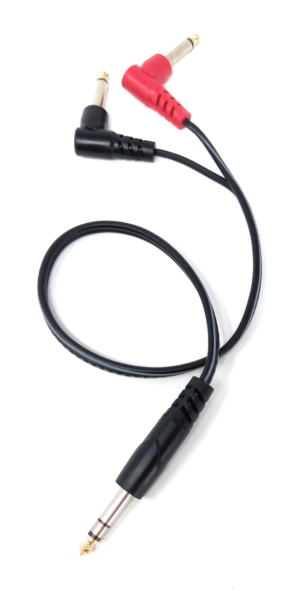 DRUT 6.35mm 1/4" Stereo Jack to 2 x Mono Jacks Audio Cable Lead for Music Instruments, Mixer, AMP, Guitar
