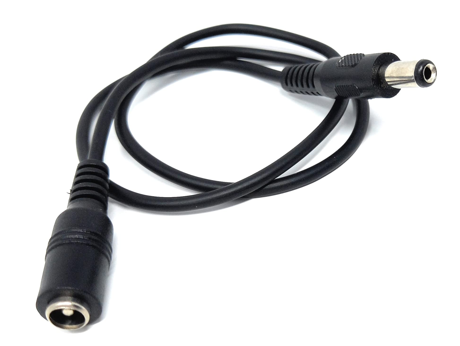 5.5mm x 2.1mm DC Power Plug to Socket, Male to Female CCTV, LED, Modem Router, Music Instruments Extension Lead Cable
