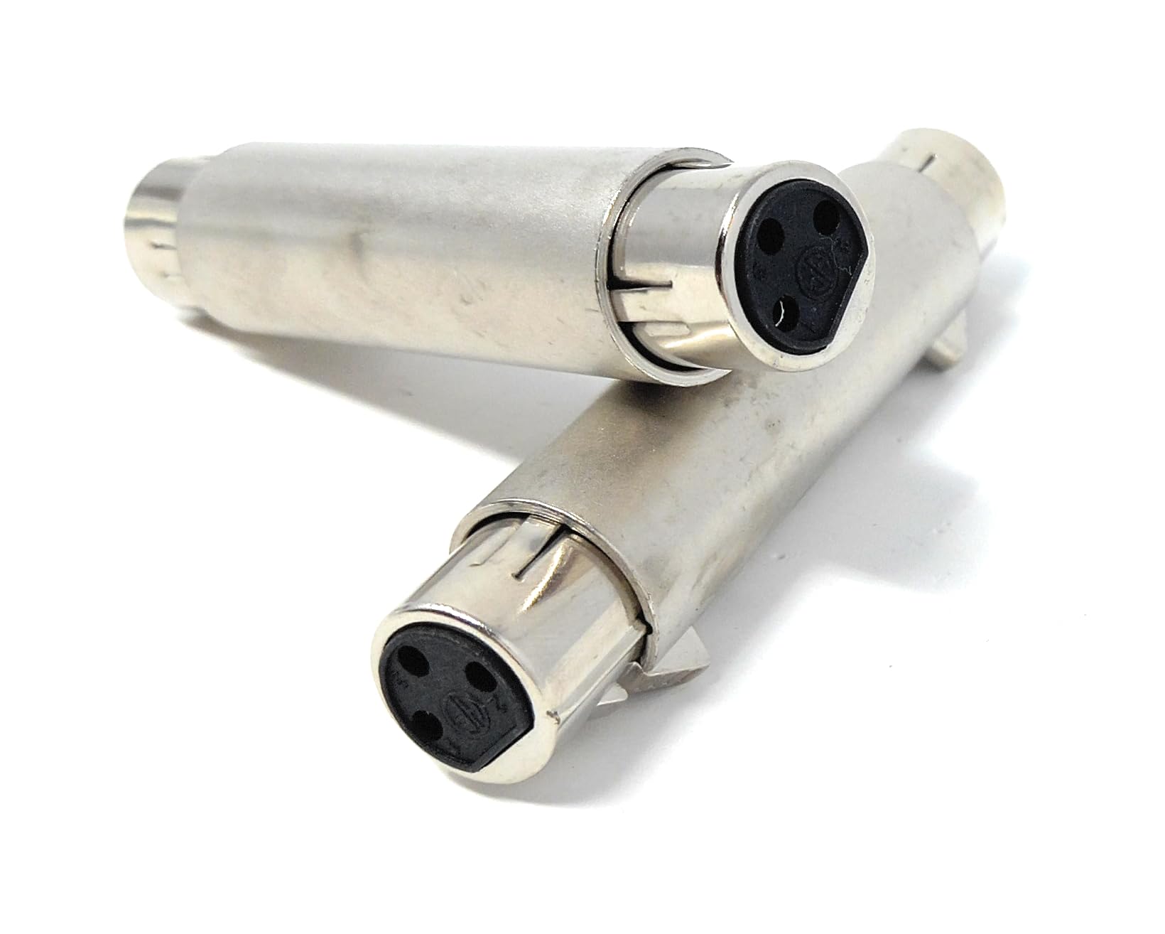 DRUT XLR to XLR Adapter – 3-Pin Female to Female (F-F) Connector, Coupler & Gender Changer for Microphone, AV, Audio & Video Equipment