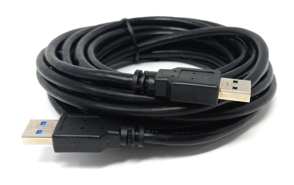 USB to USB 3.0 A Male to Male Lead 5 Gbit/s (625 MB/s), 10 Times Faster Than USB 2.0, SuperSpeed Data Transfer Cable