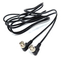 DRUT BNC Male to Male Right Angle Coaxial HD Video Audio Cable RG59 75ohm for CCTV, Camera Monitor, Radio Antenna Lead