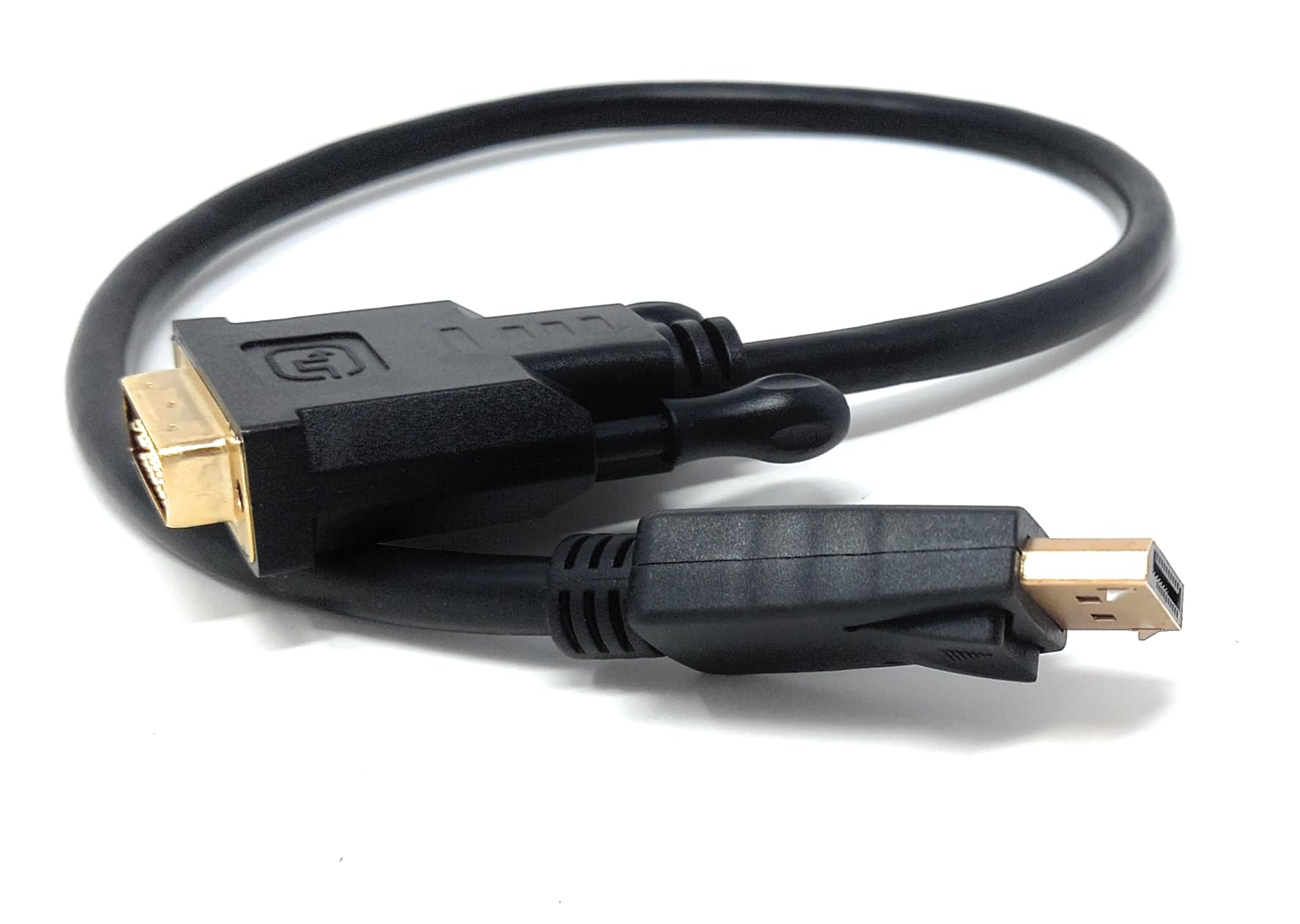 DRUT 0.5m DisplayPort Male to DVI Male Cable – DP to DVI Monitor Adapter Lead for PC, Laptop, Graphics Card to Display, Projector, HDTV