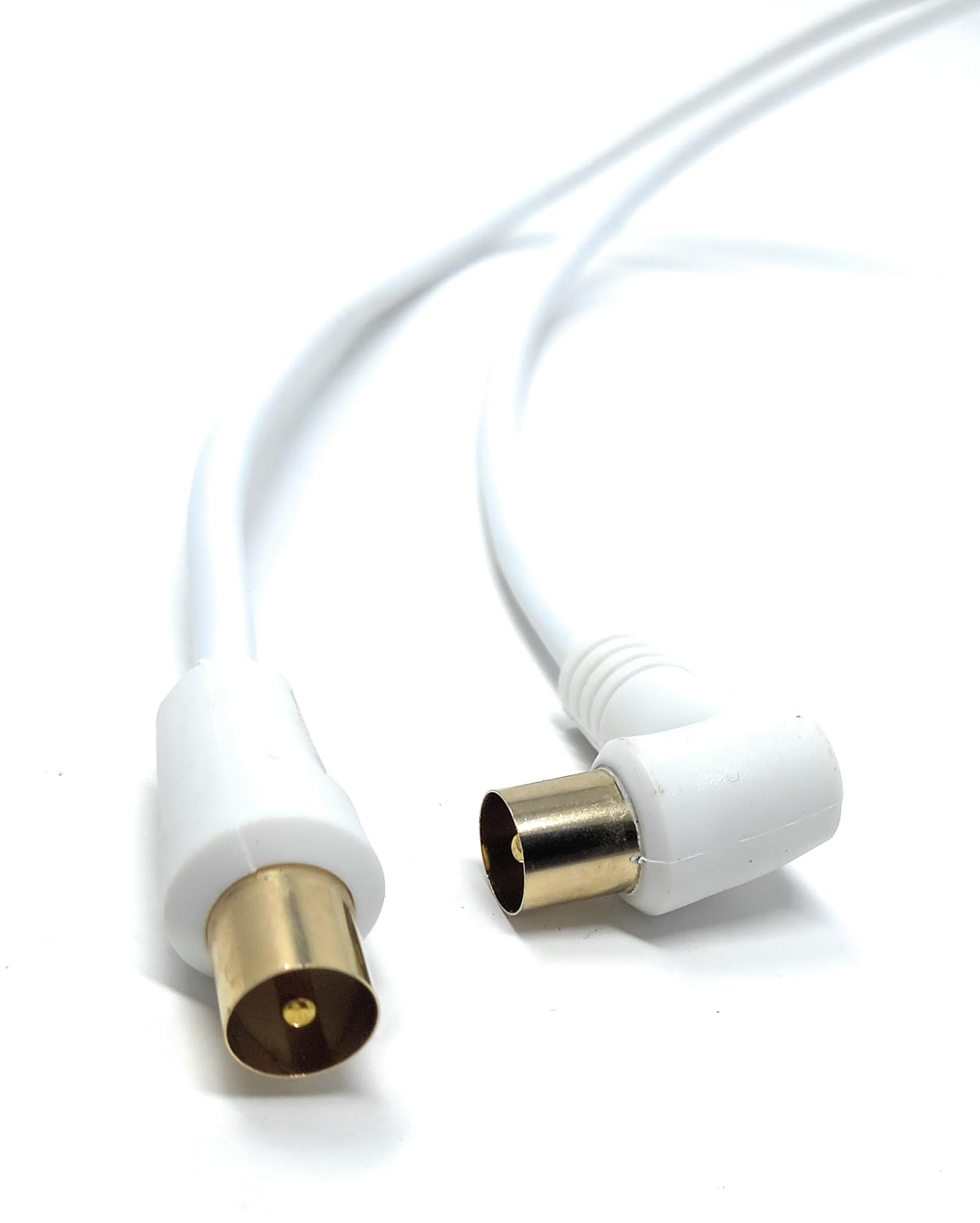 DRUT TV Male to Male Plug Coaxial Cable RG6 Aerial Digital Antenna RF Fly Lead Cable