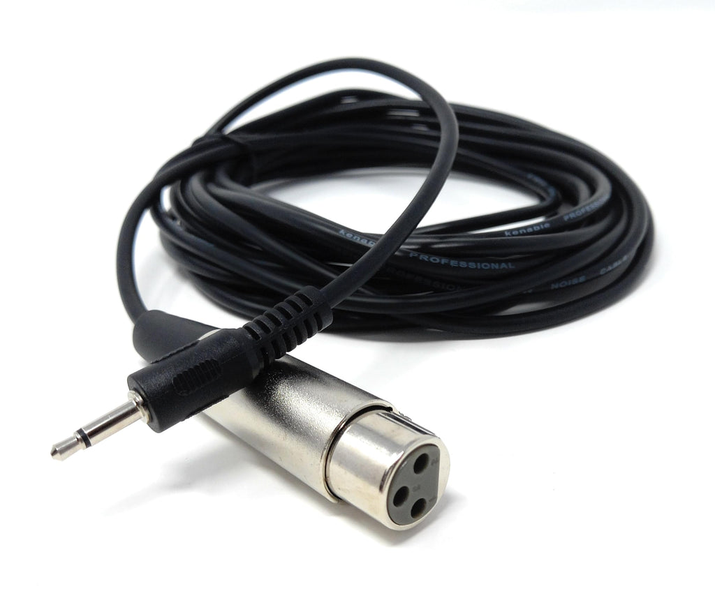 DRUT 3.5mm Mono AUX Jack to XLR Female Socket Microphone Lead Cable