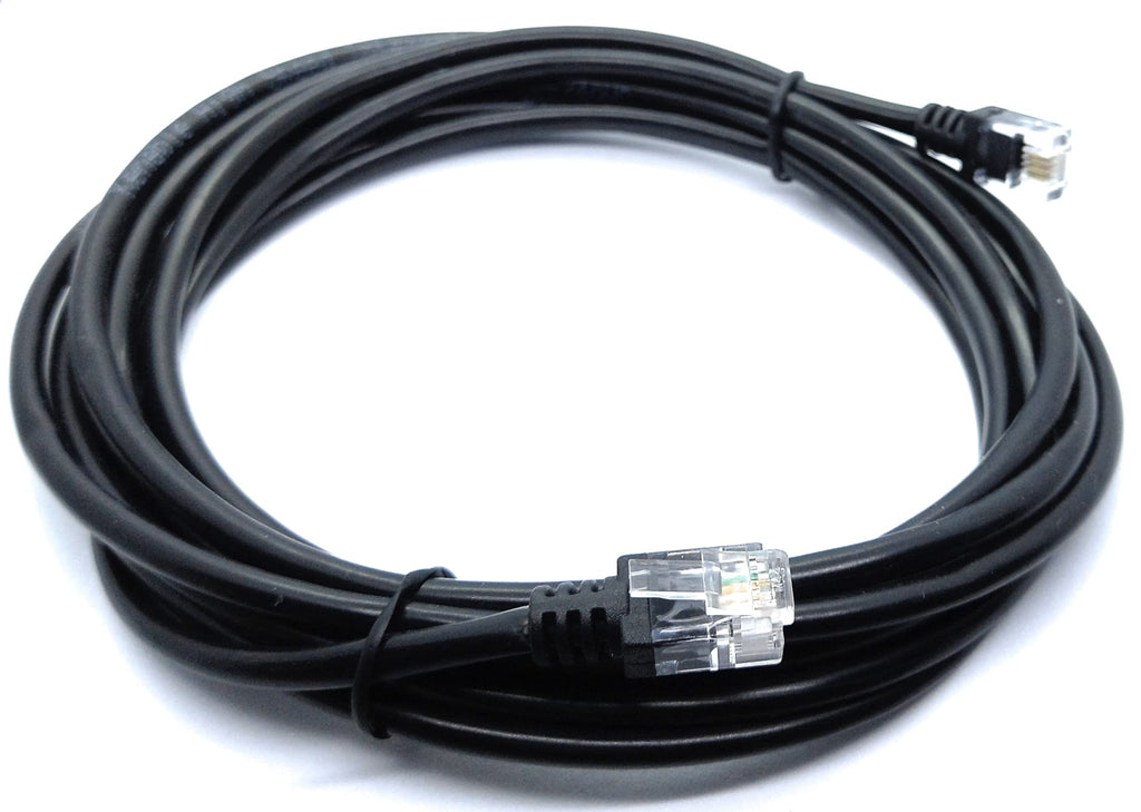 RJ11 to RJ11 ADSL 2 High Speed Broadband Modem Telephone Cable Transmits Data Up to 100 Mbits/sec, 26 AWG Supports Analogue or Digital (DSL/ISDN) Applications