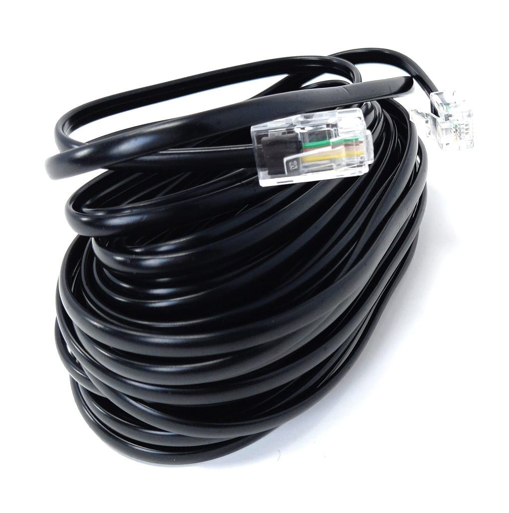 DRUT Flat RJ11 to RJ45 Male to Male 4 wire Broadband, Modem Cable Lead