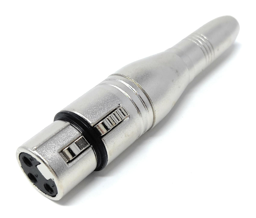 DRUT XLR Female 3pin to 6.35mm Balanced Jack Socket Adapter Cable Converter