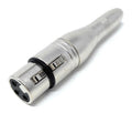 DRUT XLR Female 3pin to 6.35mm Balanced Jack Socket Adapter Cable Converter