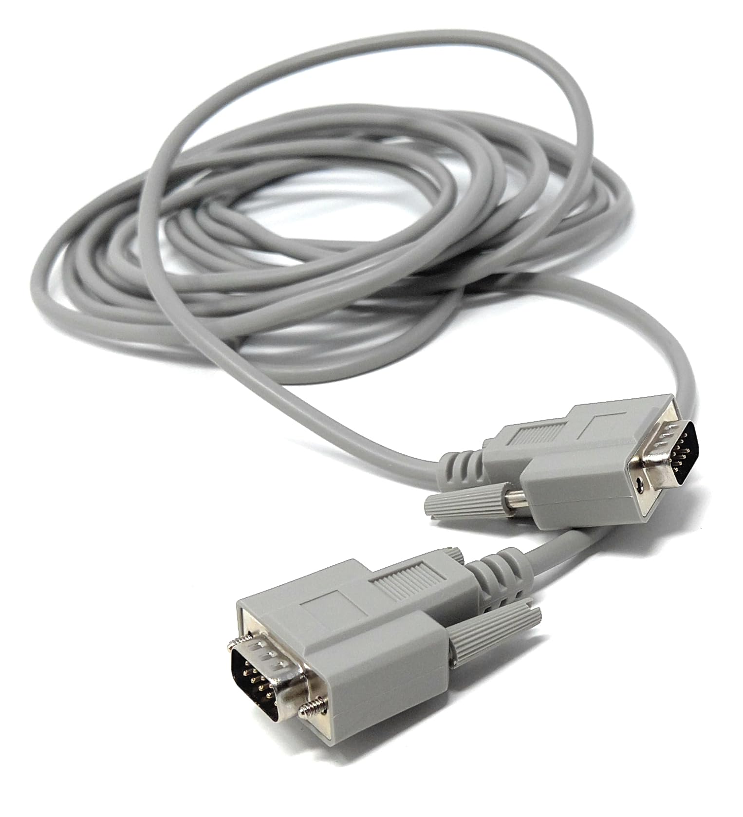 DRUT Serial 9-Pin Male to Male Cable (DB9 to DB9) – RS-232 Lead for Computer, Monitor, EGA & Serial Connectivity (VGA 9pin)