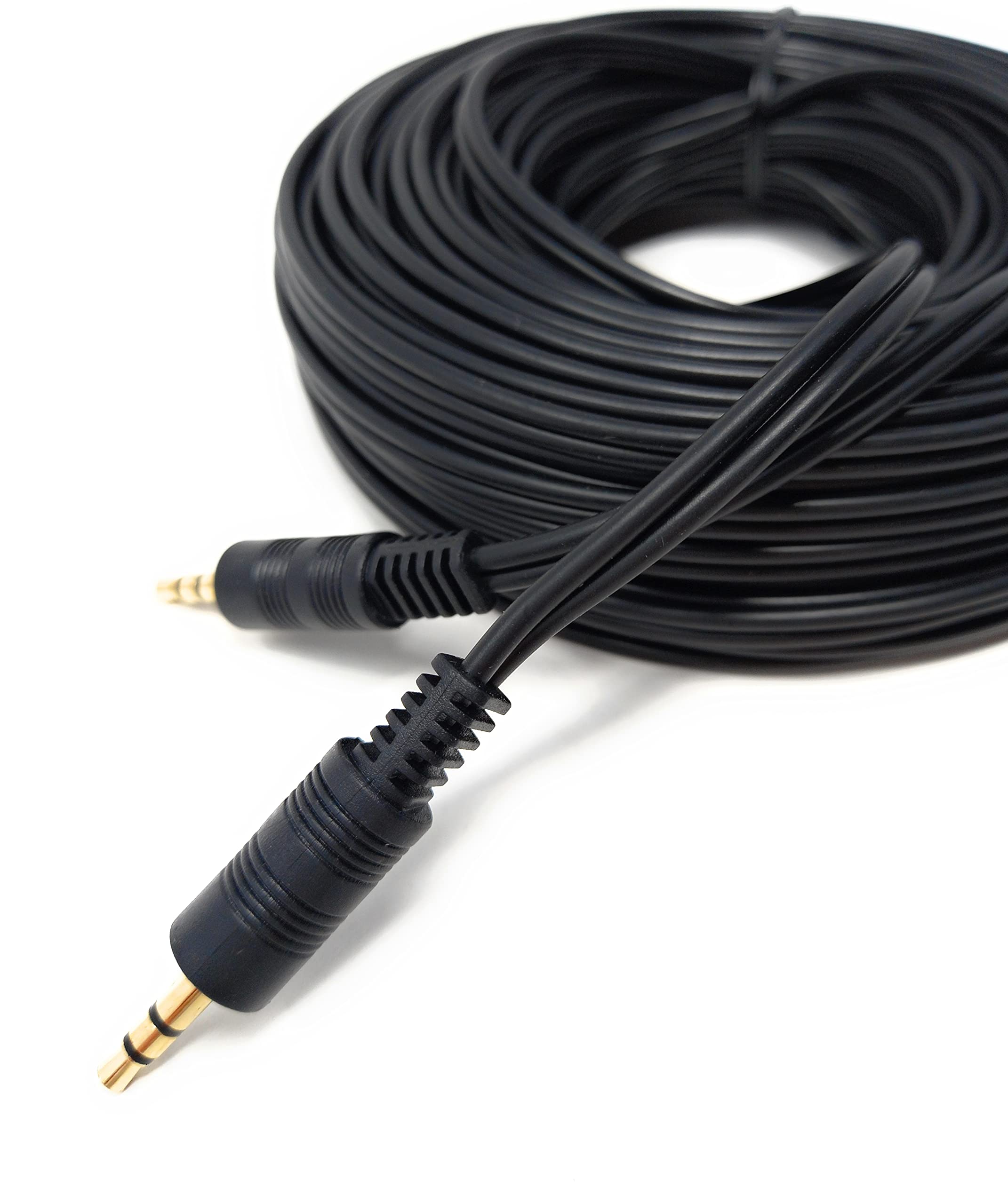 DRUT 3.5mm to 3.5mm Stereo Audio AUX Cable Gold Connectors, Small 3 pin Jack to Jack Speaker Lead