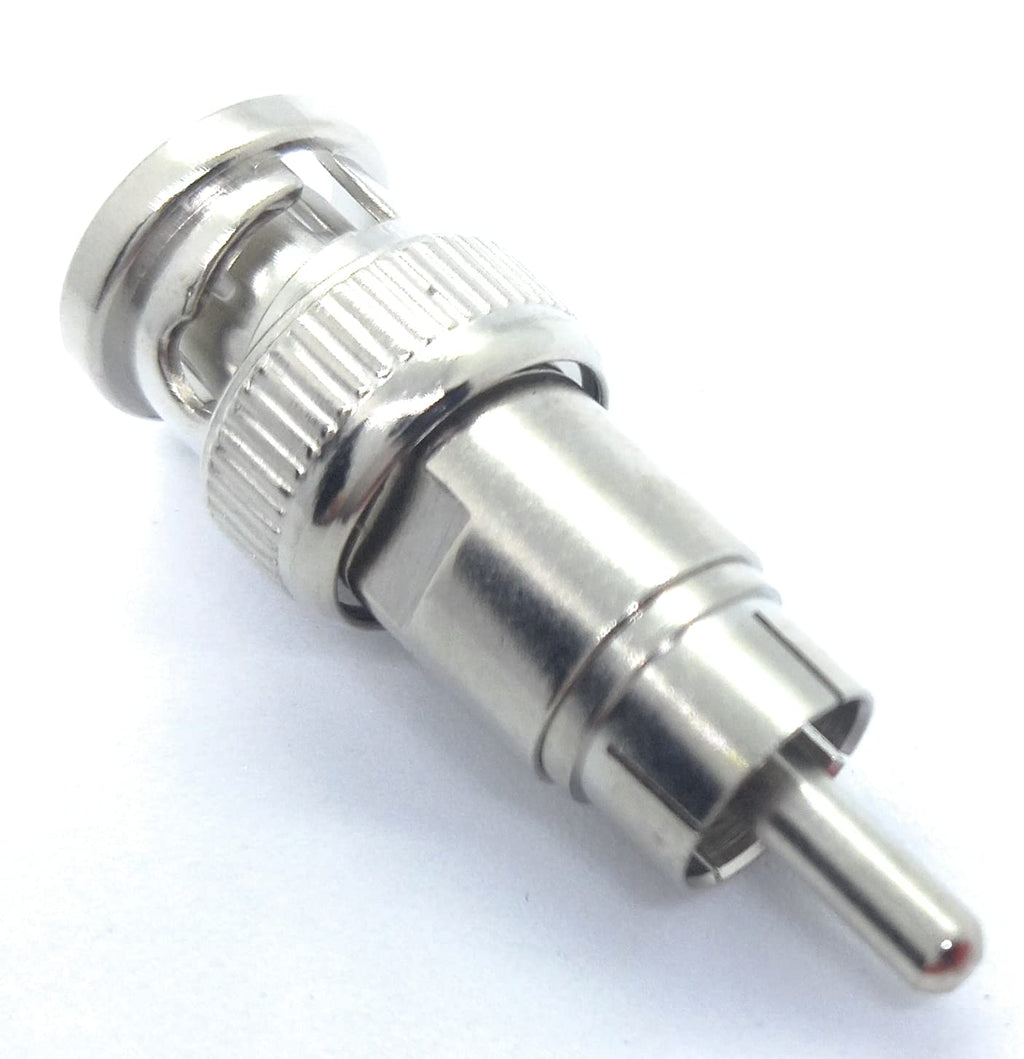 DRUT BNC Male to RCA Phono Male Plug Connector CCTV Camera Cable Video Adapter
