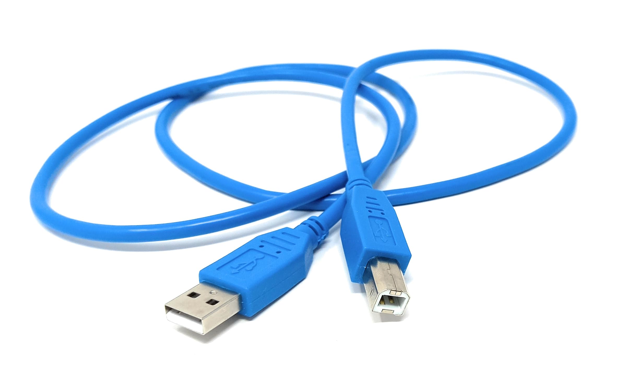 DRUT USB B Cable for DJ Controllers & MIDI Devices, Printer Style Lead for Mixers, Turntables, Keyboards, Samplers, Synthesizers, Compatible with Numark, Pioneer, Traktor, Denon, Akai, Serato