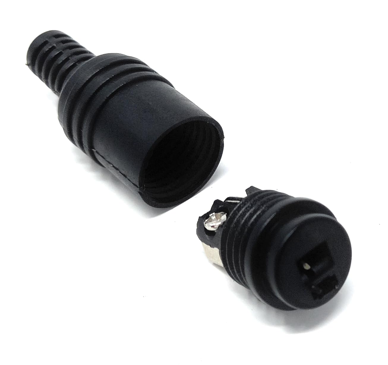 DRUT 2 Pin Speaker DIN Socket Female HiFi Connectors, Screw Terminals, Cable Adapter