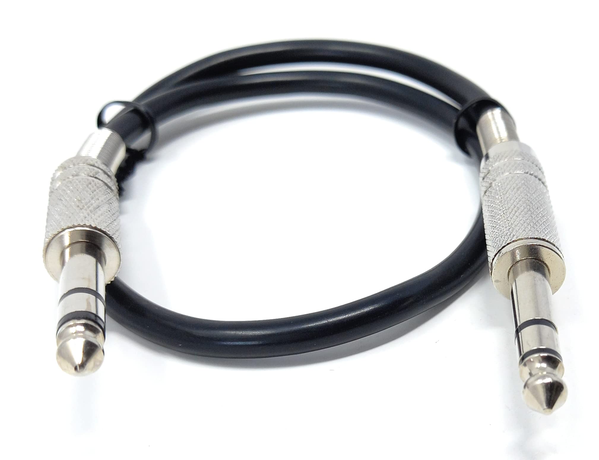DRUT 6.35mm Male to 6.35mm Male Stereo Audio Cable, 1/4" TRS Connectors For Professional Music Instruments & Home Audio