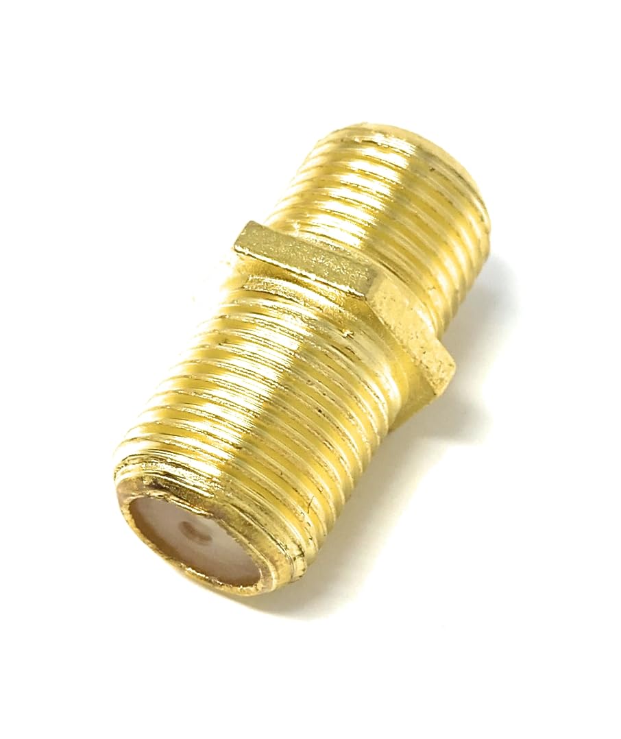 DRUT F-Type to F-Type Coupler Adapter Female to Female RG6 Coaxial TV Cable Extension Barrel Connectors