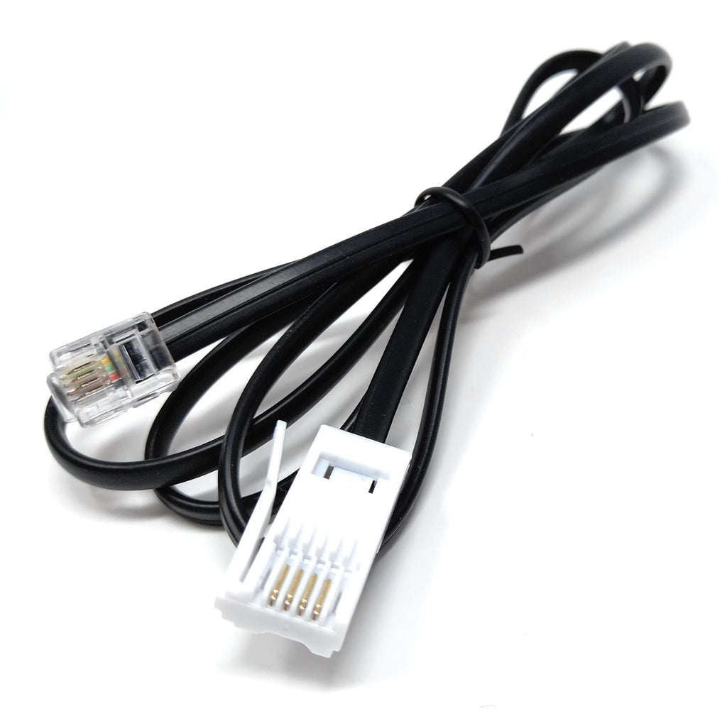 DRUT BT to RJ11 4 Wire (431A) Male to Male UK Telephone Modem Lead Cable