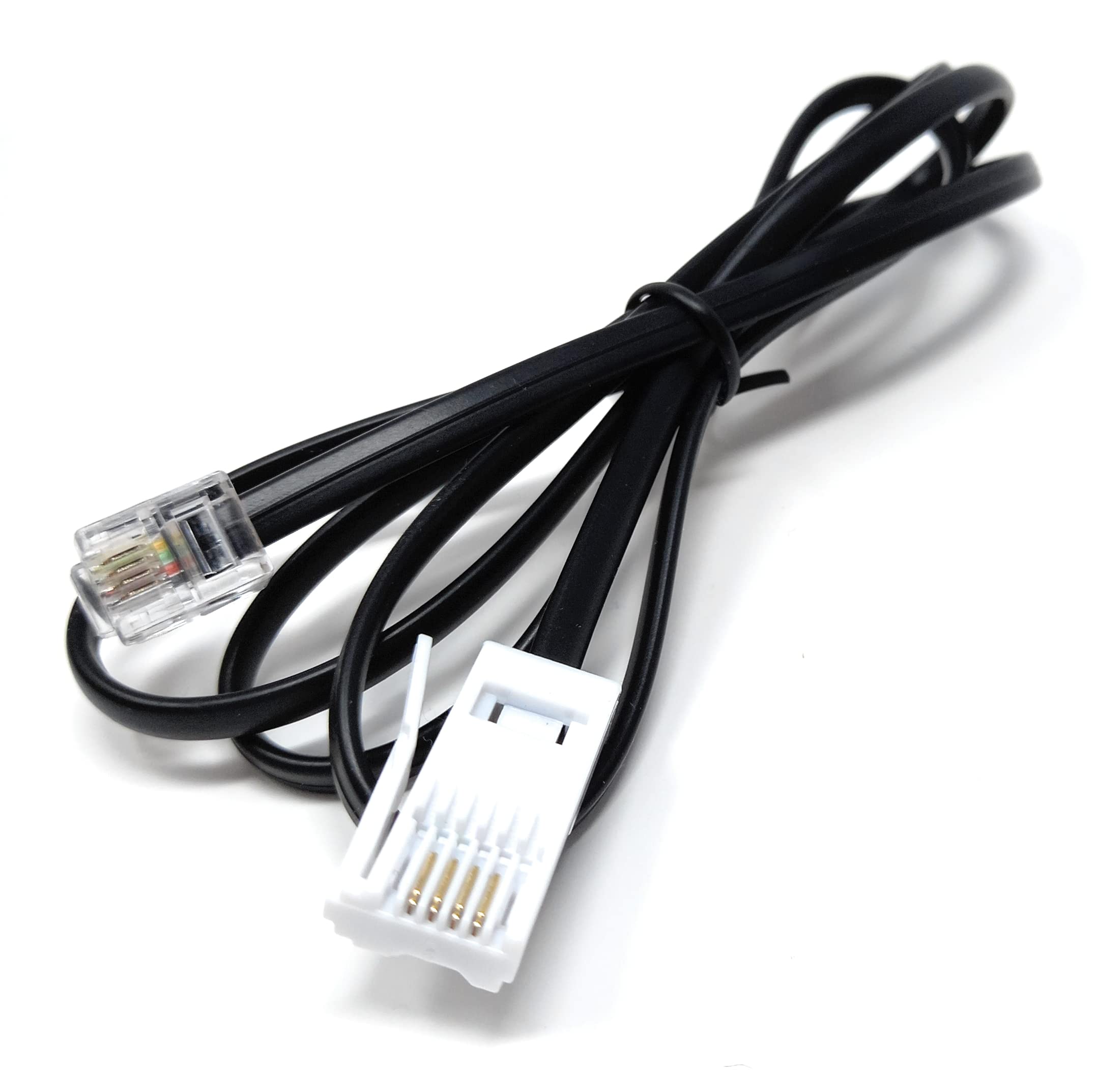 DRUT BT to RJ11 4 Wire (431A) Male to Male UK Telephone Modem Lead Cable
