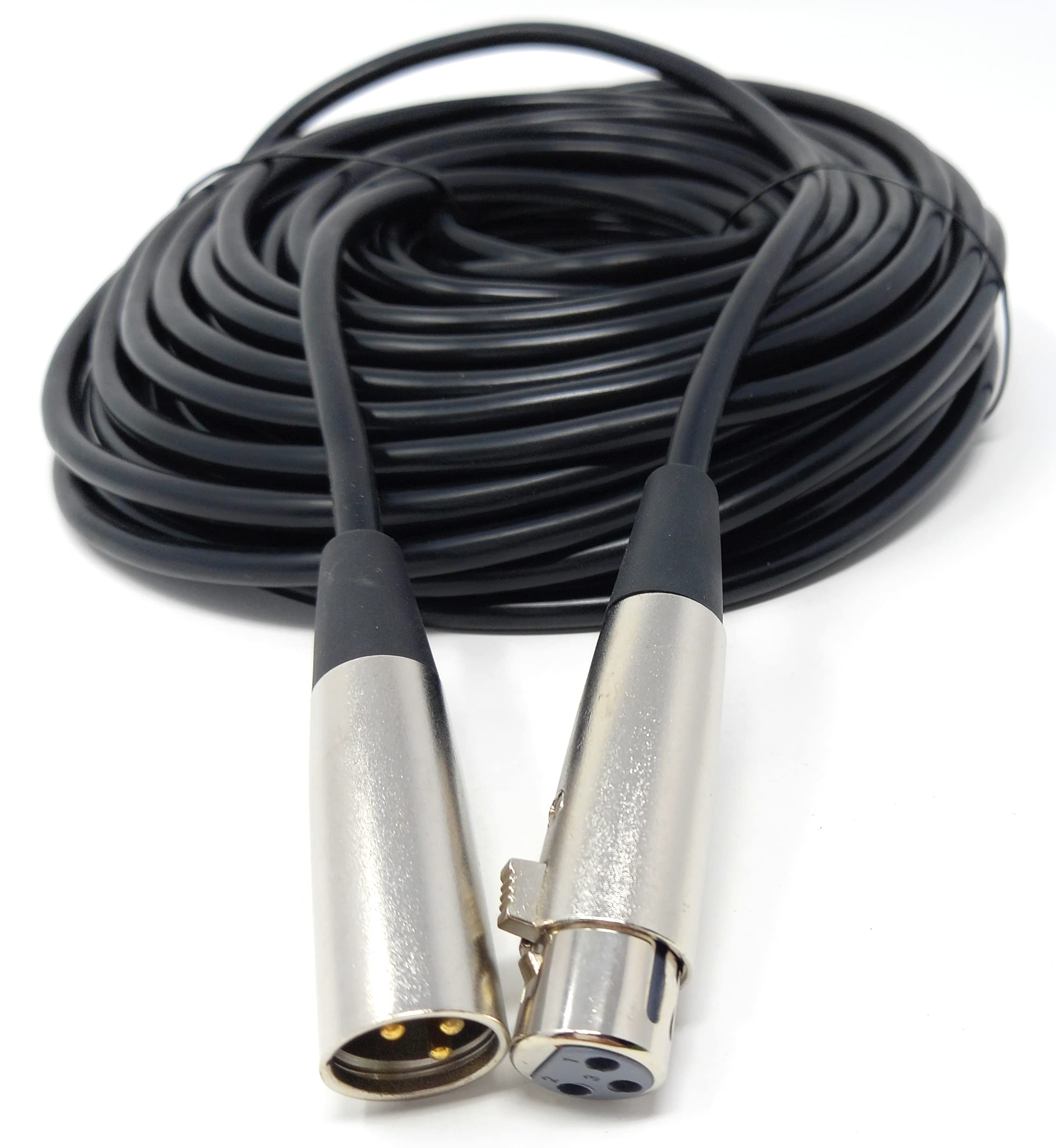 DRUT 3 pin XLR Male Plug To XLR Female Socket, Audio Microphone, Mixer, Speaker Lead Cable