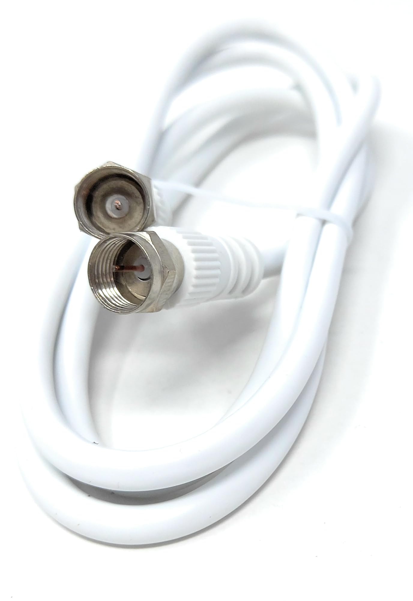 DRUT F-Type Male to Male Coax Coaxial Cable, Extension 75ohm Cord Wire Compatible with Satellite Dish, TV Antenna, Freeview TV, DVD, VCR, SKY HD, Virgin, BT