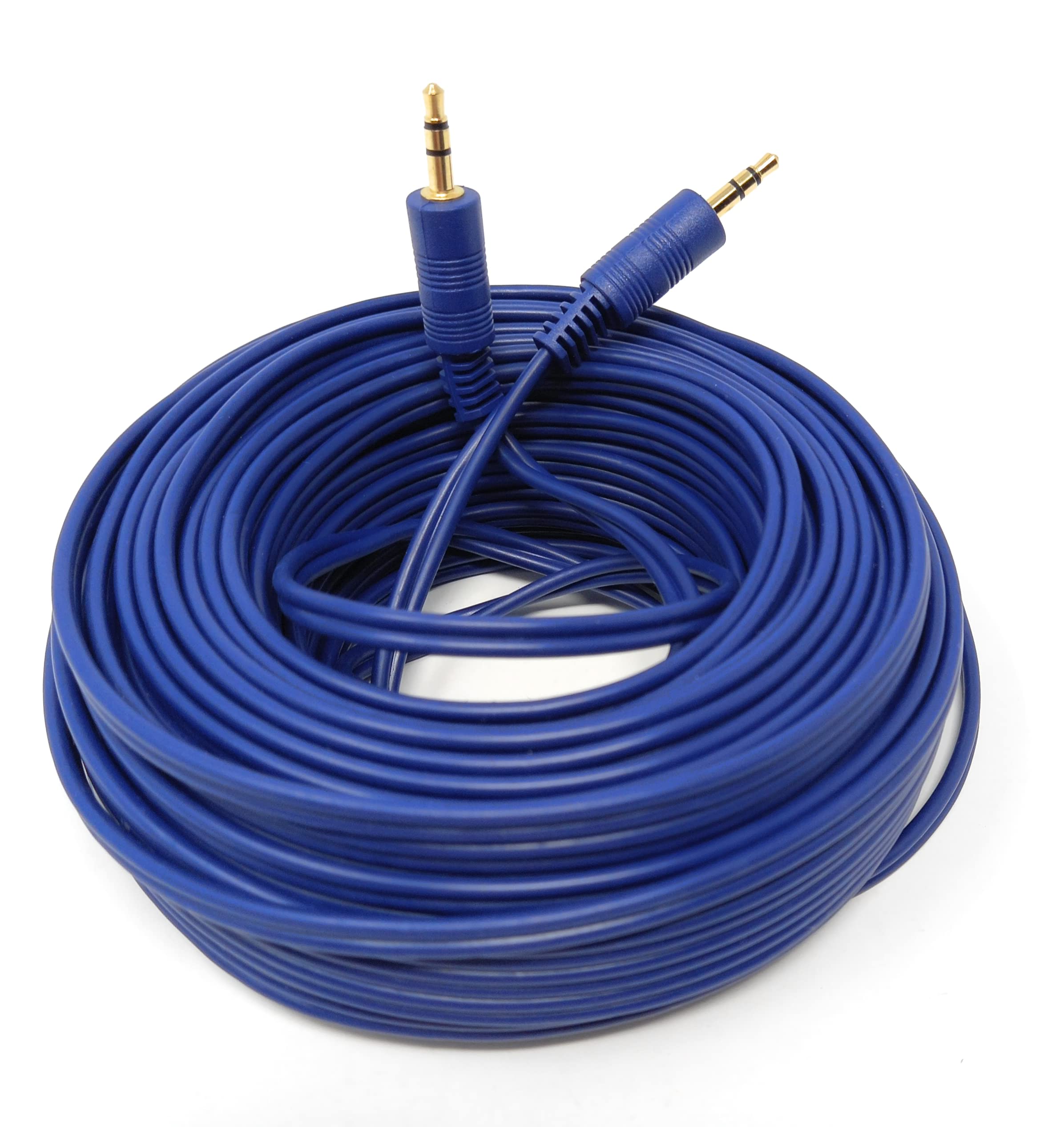 DRUT 3.5mm to 3.5mm Stereo Audio AUX Cable Gold Connectors, Small 3 pin Jack to Jack Speaker Lead