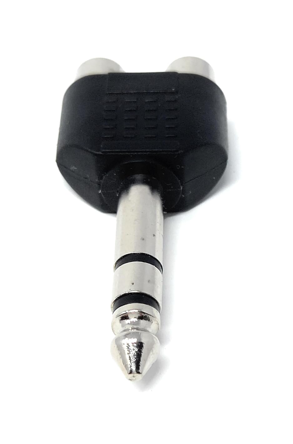 DRUT 6.35mm Stereo Jack Plug to Twin RCA Phono Sockets Audio Adapter For Cable