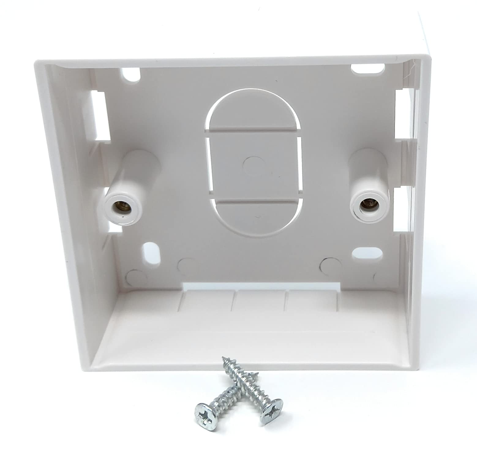 Surface Mounting Back Box for Wallplate Ethernet Faceplate, Multi Cable in/out Points