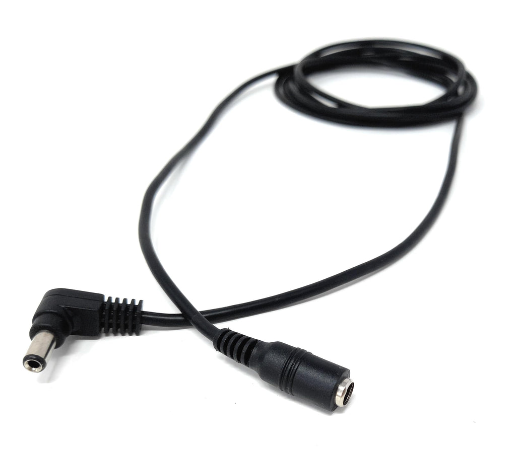 Right Angled 5.5mm x 2.5mm DC Power Extension Cable – Male to Female Adapter for CCTV, LED Signs, Solar-Powered Devices, and More