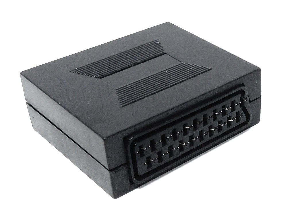 DRUT SCART Coupler 21 Pin Female to Female Socket Connector for Join Two Scart Cables Together, Gender Changer, Adapter