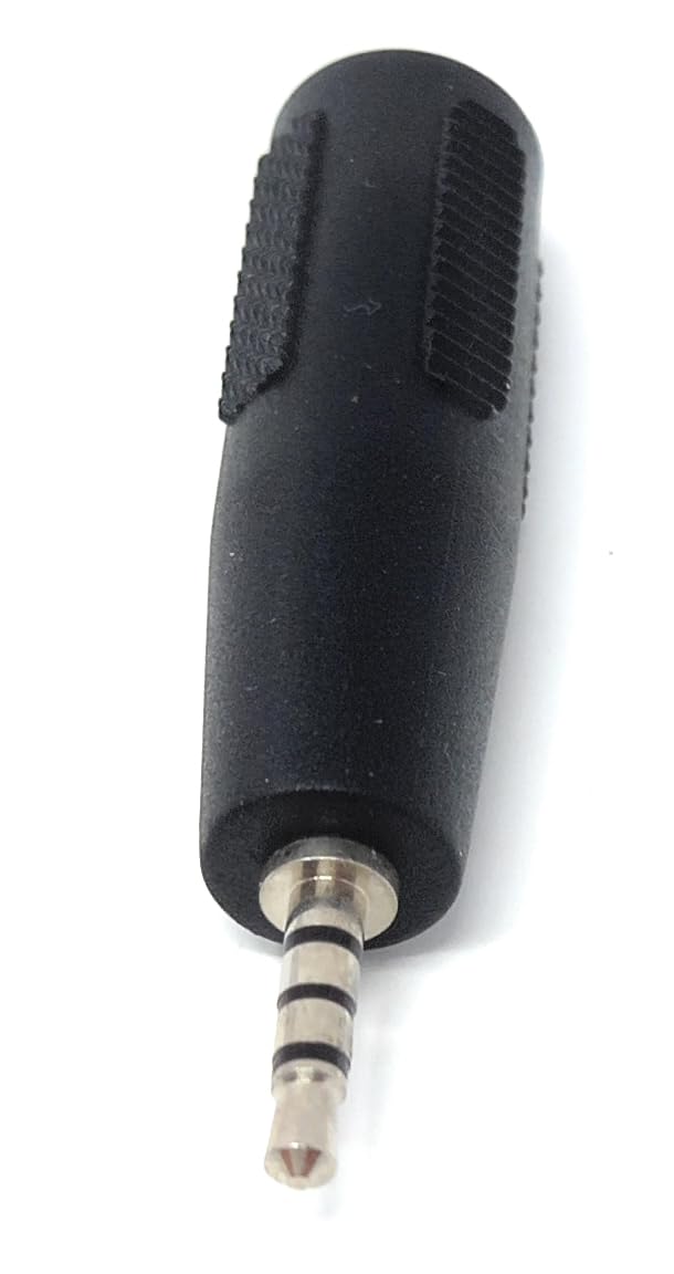 DRUT 2.5mm 4 Pole Mini Jack to 3.5mm 4 Pole Socket Audio Video Cable Adapter