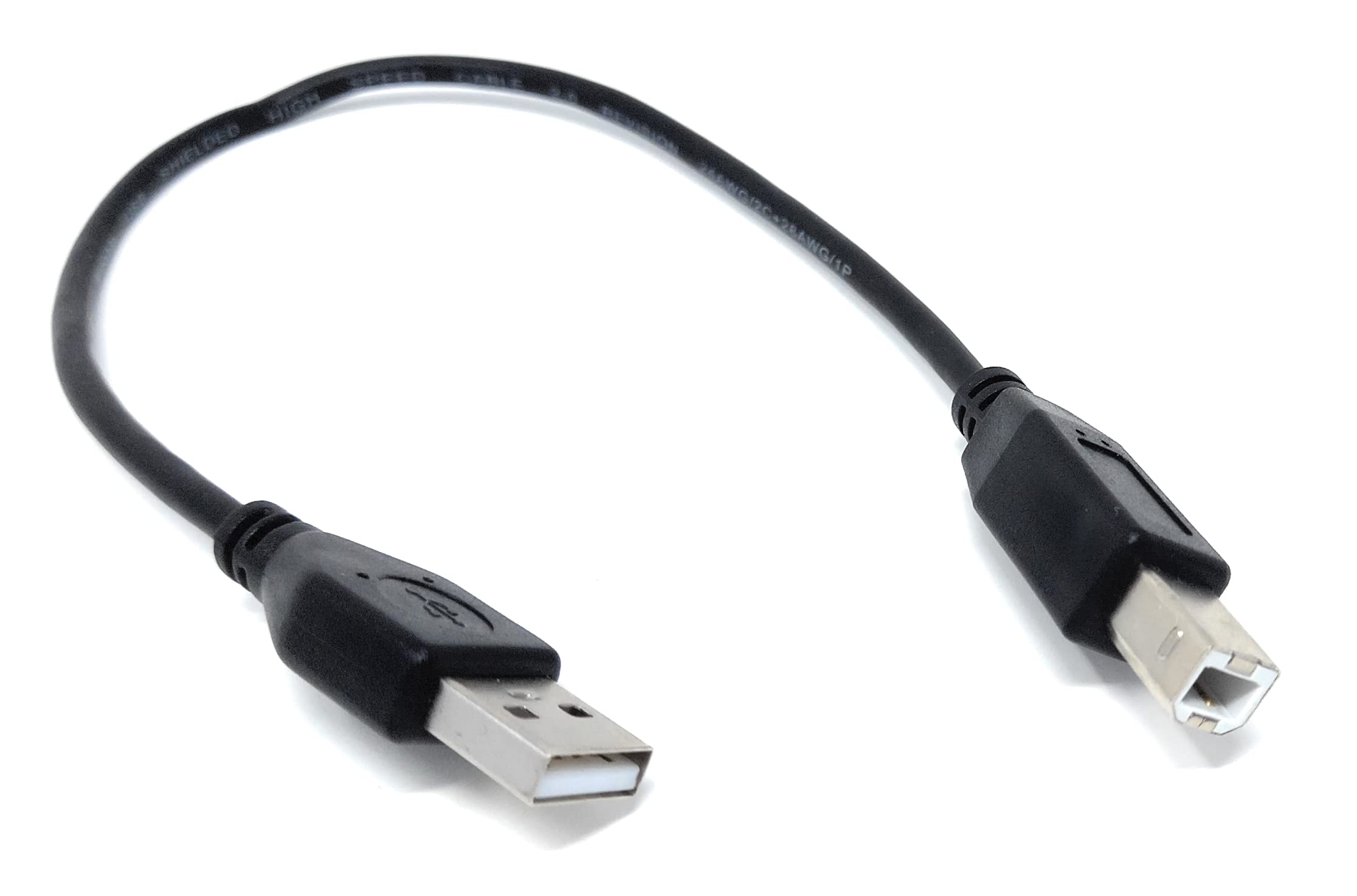 DRUT USB A to B 2.0 24AWG High Speed Cable Lead for Printer, Scanner, Music Instrument