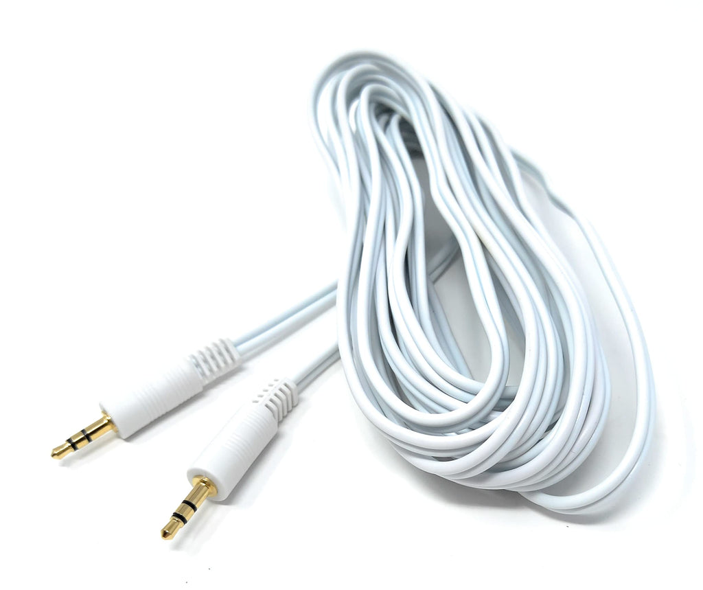 DRUT 3.5mm to 3.5mm Stereo Audio AUX Cable Gold Connectors, Small 3 pin Jack to Jack Speaker Lead