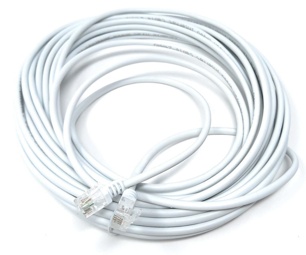 RJ11 to RJ11 ADSL 2 High Speed Broadband Modem Telephone Cable Transmits Data Up to 100 Mbits/sec, 26 AWG Supports Analogue or Digital (DSL/ISDN) Applications