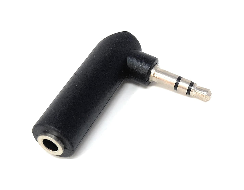 DRUT 3.5mm Stereo Audio Adapter, TRS Right Angle Jack Socket to Plug Connector for Headphones, Amps, Car AUX, Portable Devices