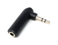 DRUT 3.5mm Stereo Audio Adapter, TRS Right Angle Jack Socket to Plug Connector for Headphones, Amps, Car AUX, Portable Devices