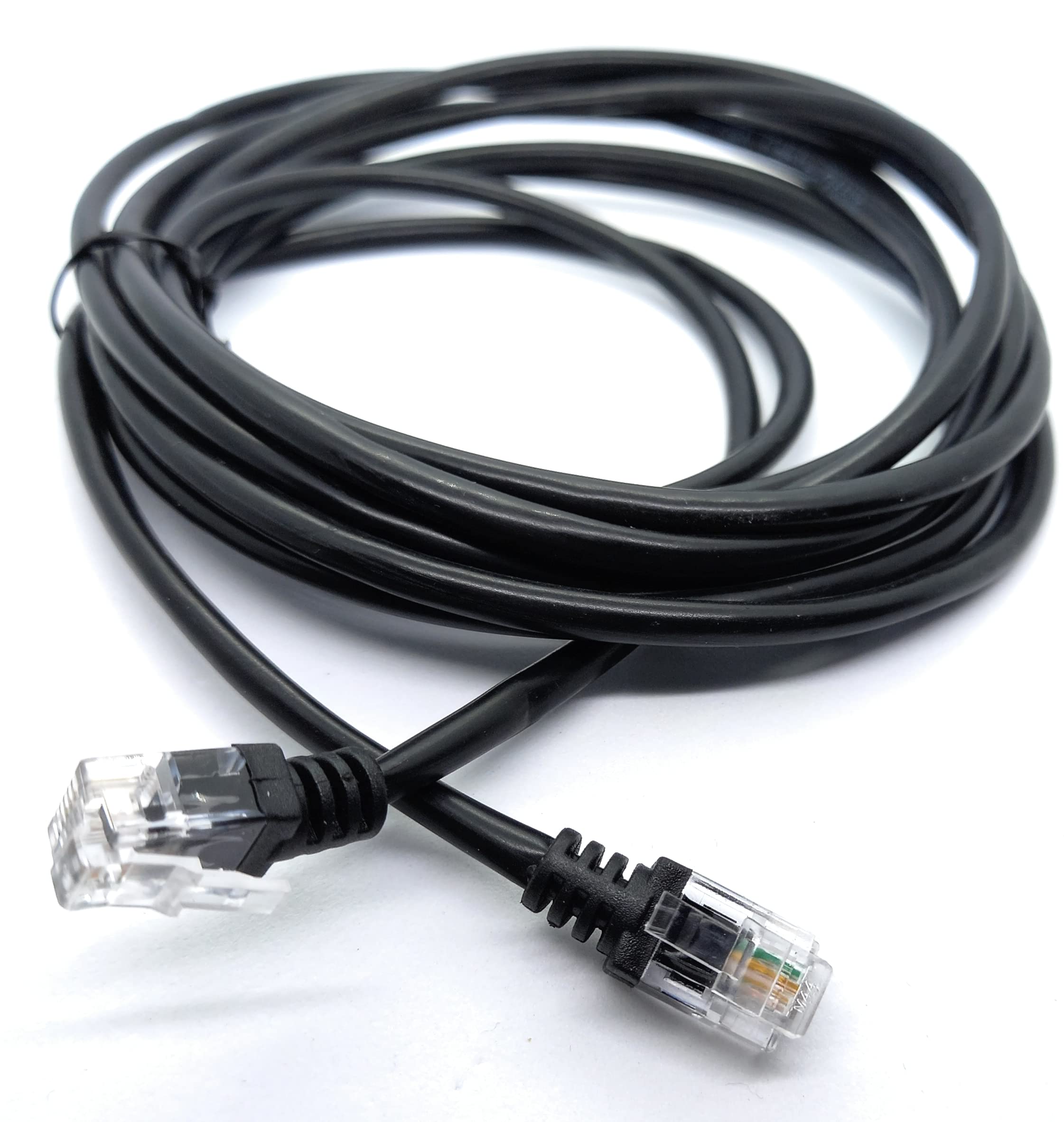 RJ11 to RJ11 ADSL 2 High Speed Broadband Modem Telephone Cable Transmits Data Up to 100 Mbits/sec, 26 AWG Supports Analogue or Digital (DSL/ISDN) Applications