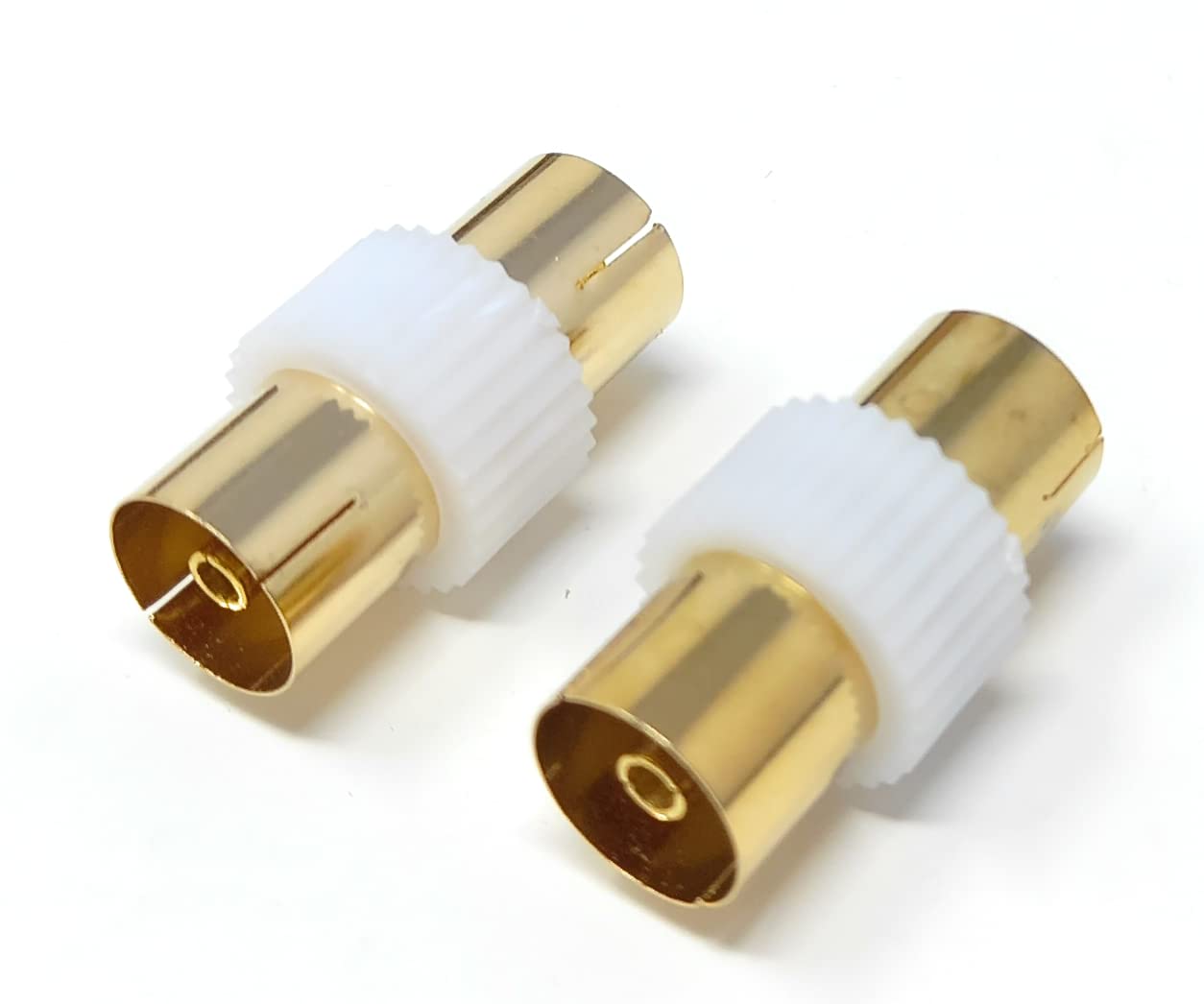 DRUT TV Aerial RF Lead Coupler Female to Female Socket Coaxial Connector, Coaxial Cable Adapter, Gender Changer