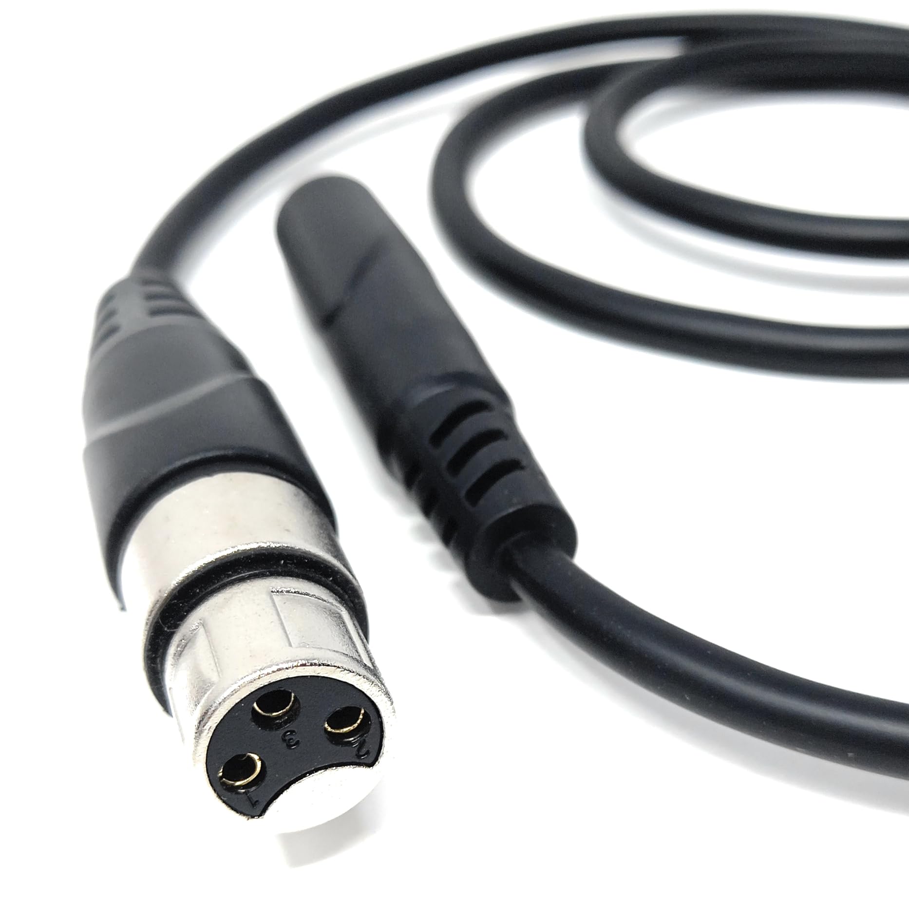 6.35mm (1/4") Stereo Jack Socket to 3-Pin XLR Female Adapter Cable – Audio Converter for Mixers, Controllers, DJ & Pro Sound Equipment