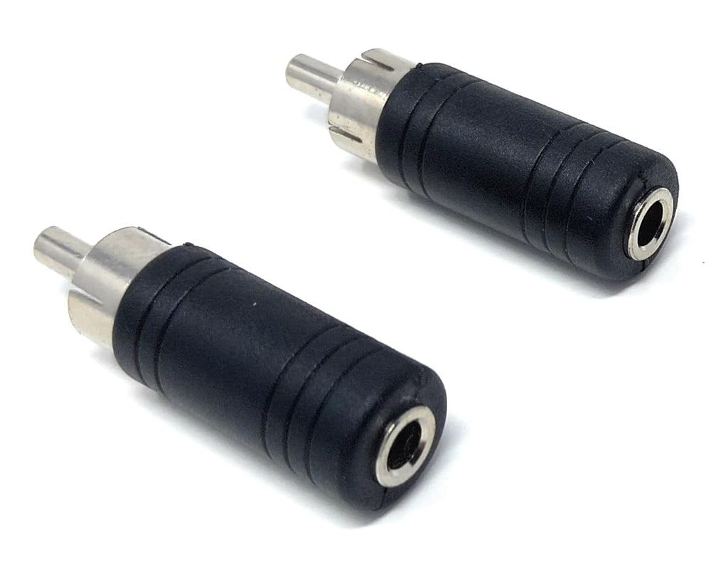DRUT 3.5mm Mono Jack Socket to RCA Phono Socket Plug Audio Cable Lead Adapter