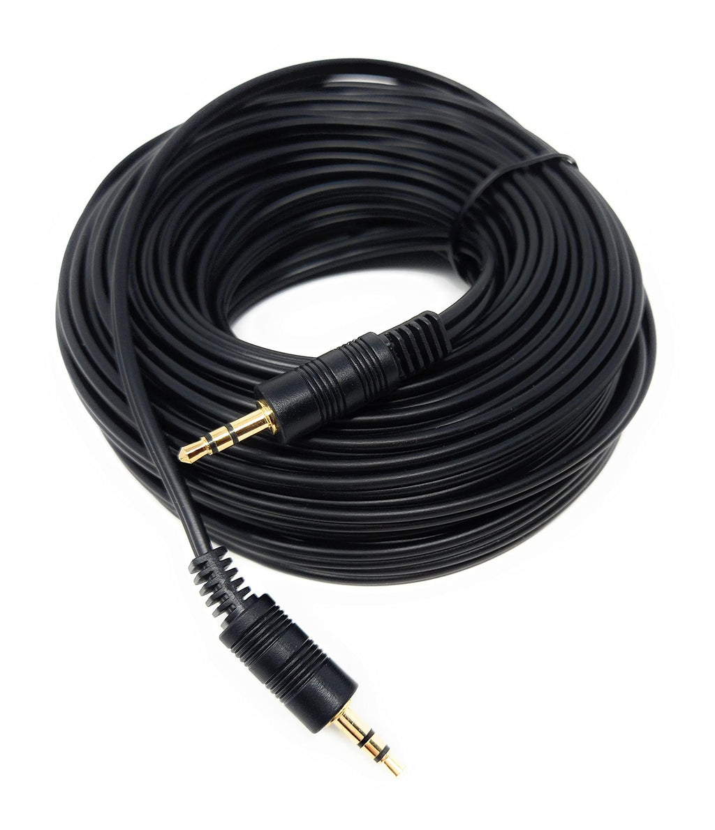 DRUT 3.5mm to 3.5mm Stereo Audio AUX Cable Gold Connectors, Small 3 pin Jack to Jack Speaker Lead