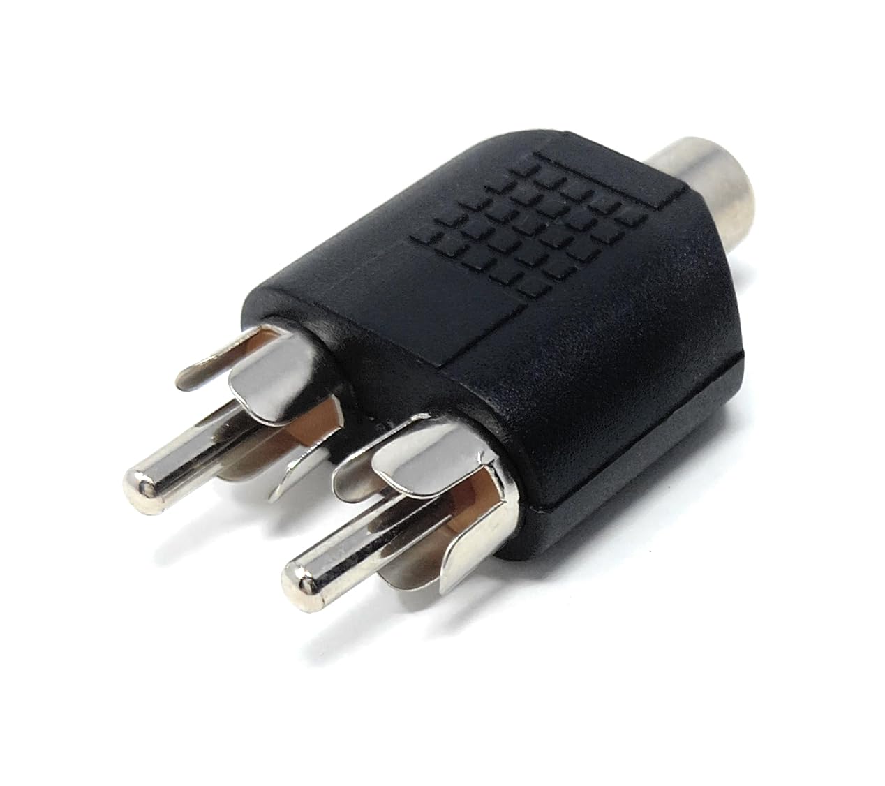DRUT Twin RCA Plugs to RCA Phono Socket Phono RCA Splitter, Joiner Audio Cable Adapter