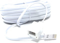DRUT BT Telephone Flat Extension Cable (631a) 28AWG Lead Wire, 6 Pin Core, BT Male to BT Female, Jack to Socket