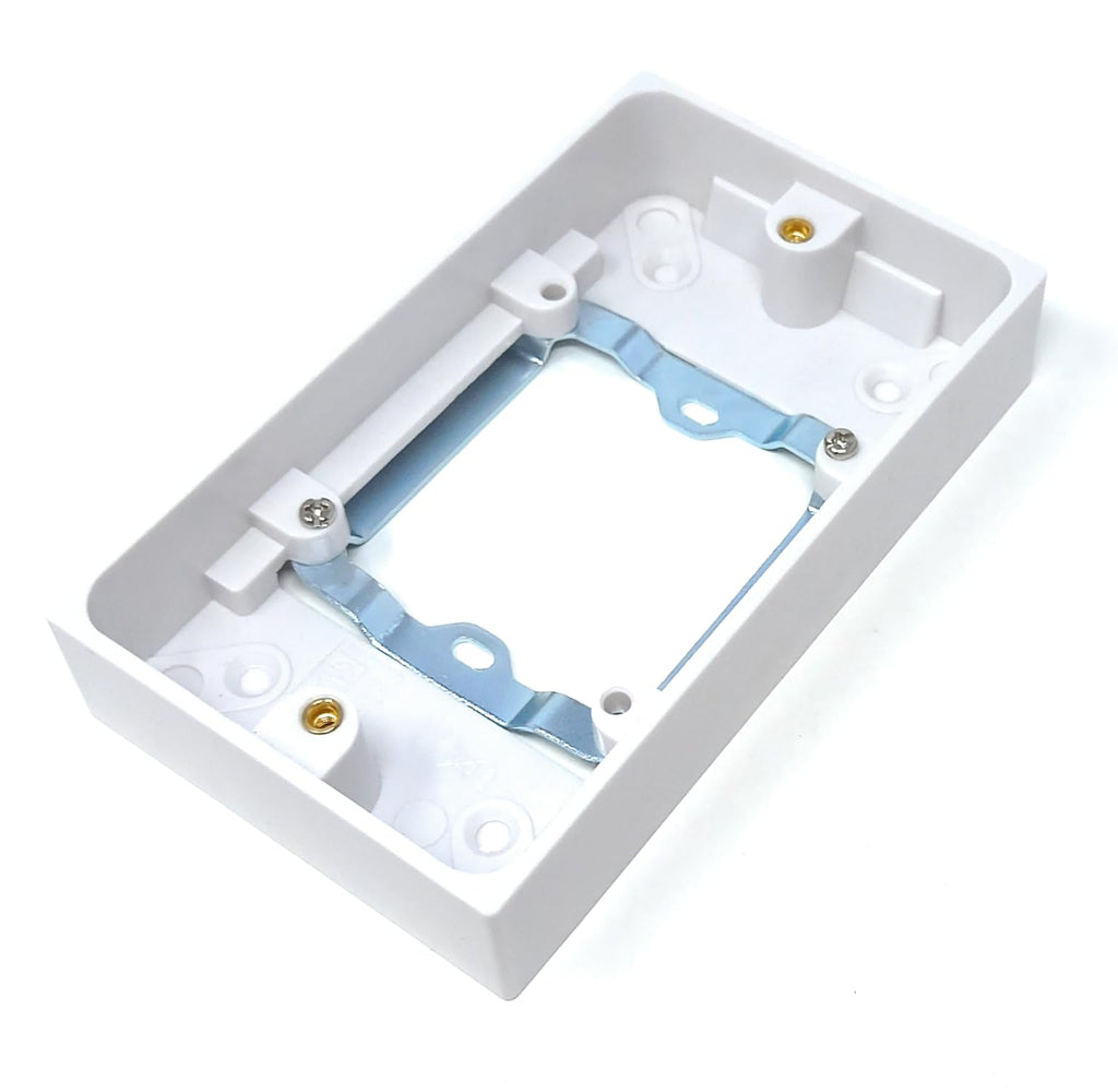 Single Gang Wall Socket to Double Wall Gang Socket Converter Faceplate, Providing Additional Outlets