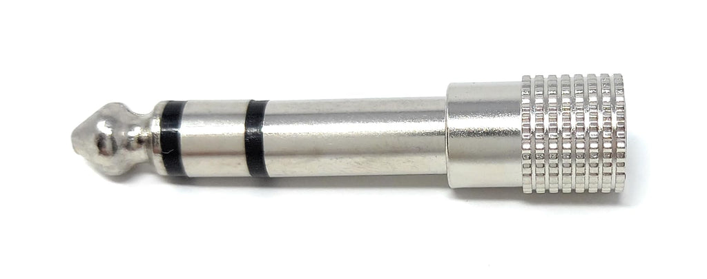 DRUT 6.35mm Stereo Male Plug to 3.5mm Stereo Jack Socket Adapter Compatible with Headphones, HI-FI Audio
