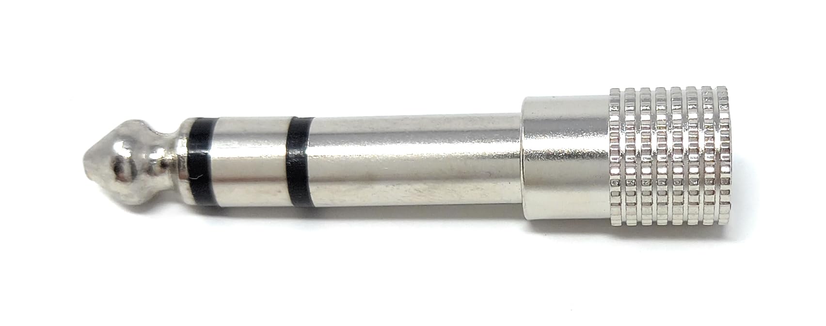 DRUT 6.35mm Stereo Male Plug to 3.5mm Stereo Jack Socket Adapter Compatible with Headphones, HI-FI Audio