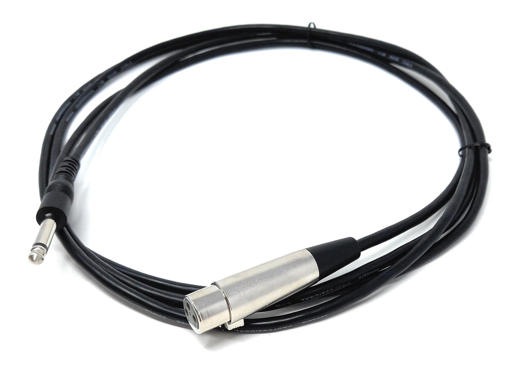 DRUT XLR Female to 6.35mm 1/4'' Stereo Jack TRS Balanced Audio Cable Lead Suitable for Microphone, Speakers, Stages, DJ, Studio
