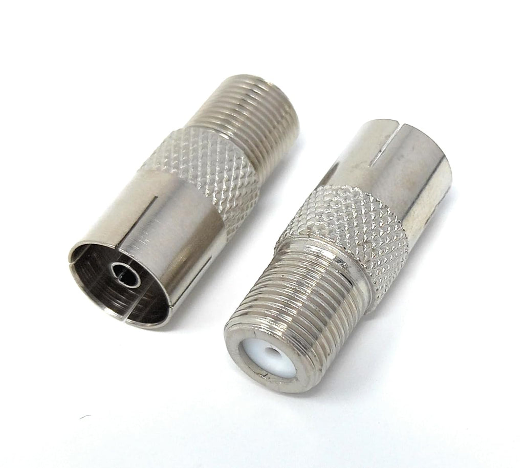 DRUT F Type Connector Socket to TV RF Socket Coax Aerial Antenna Female to Female Cable Adapter